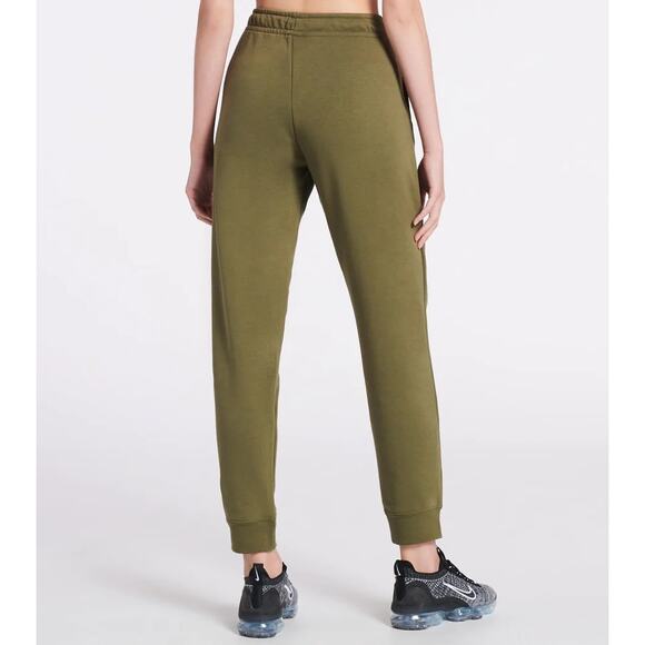 NEW Nike Essential Fleece Pants Olive Green/White Joggers Size XLarge Women's - Picture 5 of 10